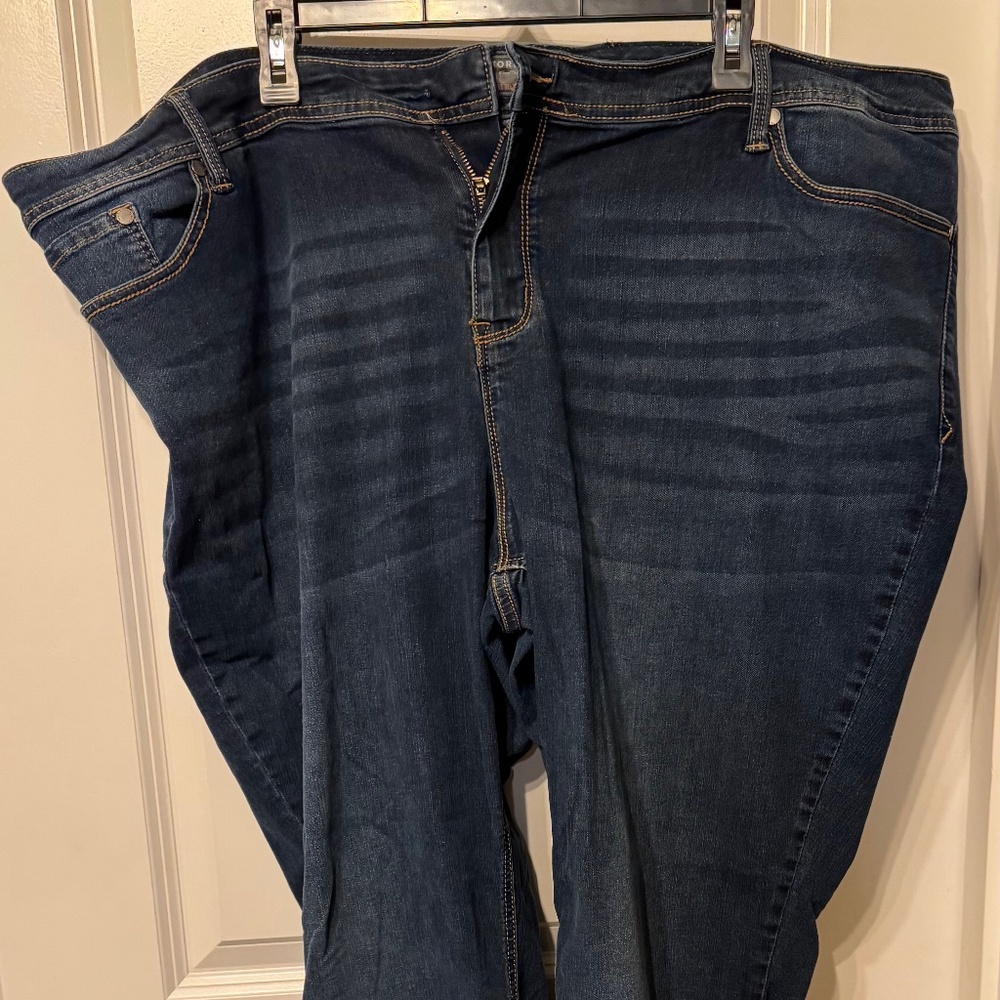 Torrid Luxe Slim Boot Super Stretch Jeans – Dark Wash – missing button